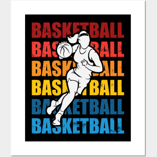 Basketball Girl Posters and Art